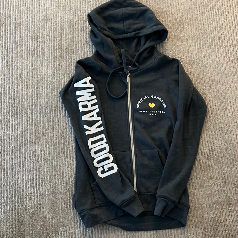 Spiritual Gangster charcoal gray hoodie